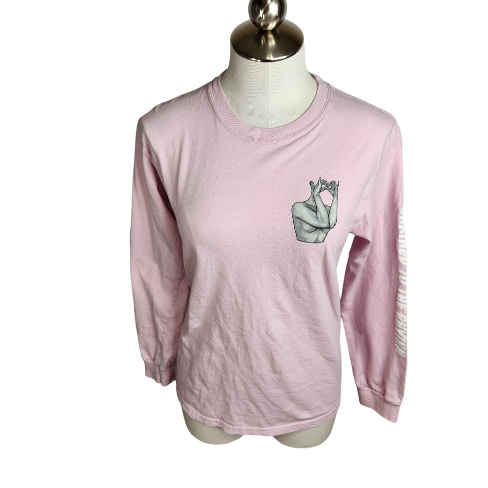 Katy Perry Witness Tour 2017 Long‎ Sleeve Concert Tee T-Shirt Size Small Pink